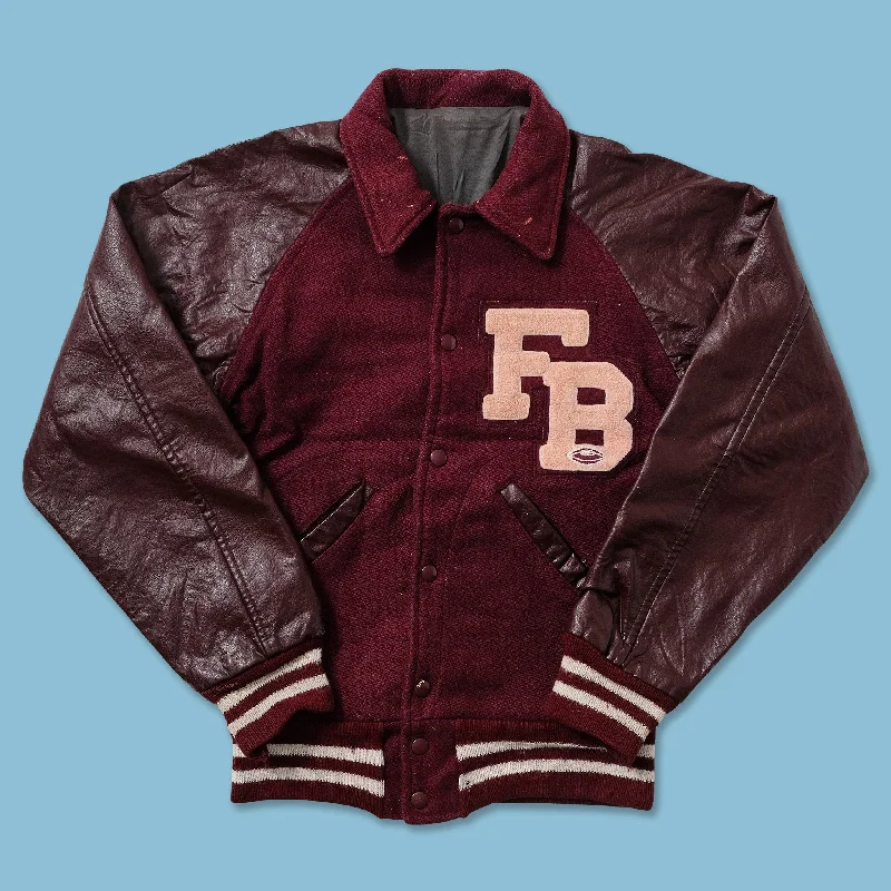 Women's Wool Leather Varsity Jacket XSmall