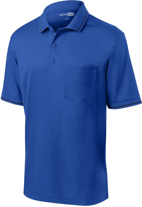 CornerStone Select Snag-Proof Tipped Pocket Polo