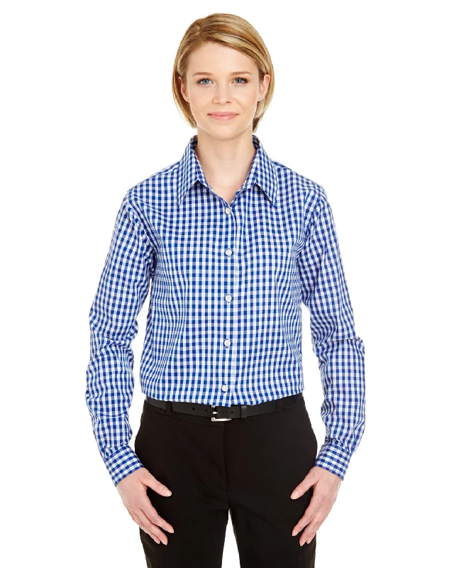 UltraClub 8385L Ladies' Medium-Check Woven