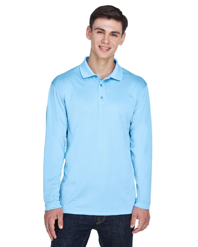 UltraClub 8405LS Adult Cool & Dry Sport Long-Sleeve Polo