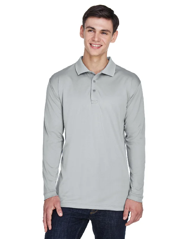 UltraClub 8405LS Adult Cool & Dry Sport Long-Sleeve Polo