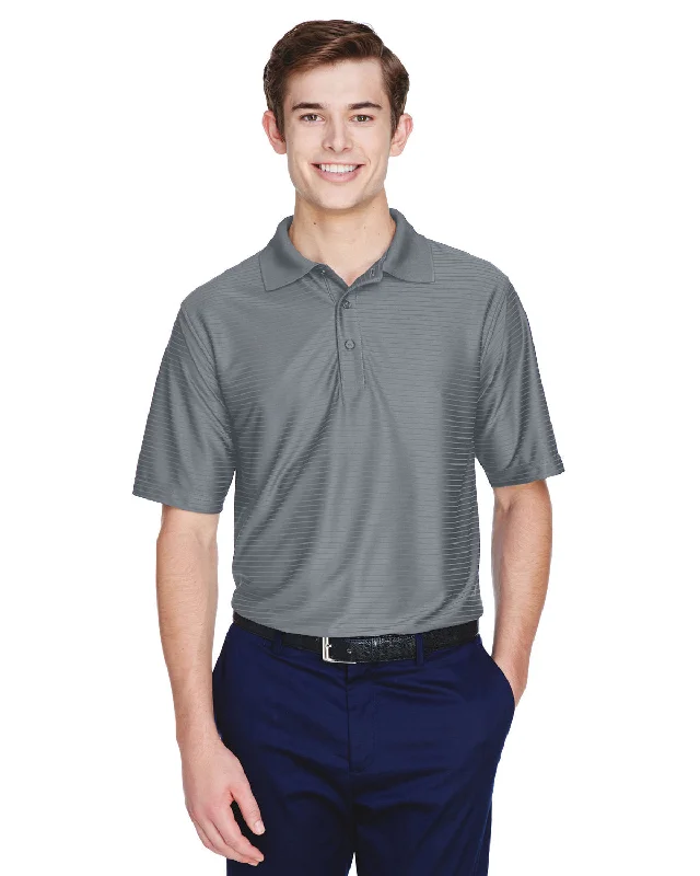 UltraClub 8413 Men's Cool & Dry Elite Tonal Stripe Performance Polo